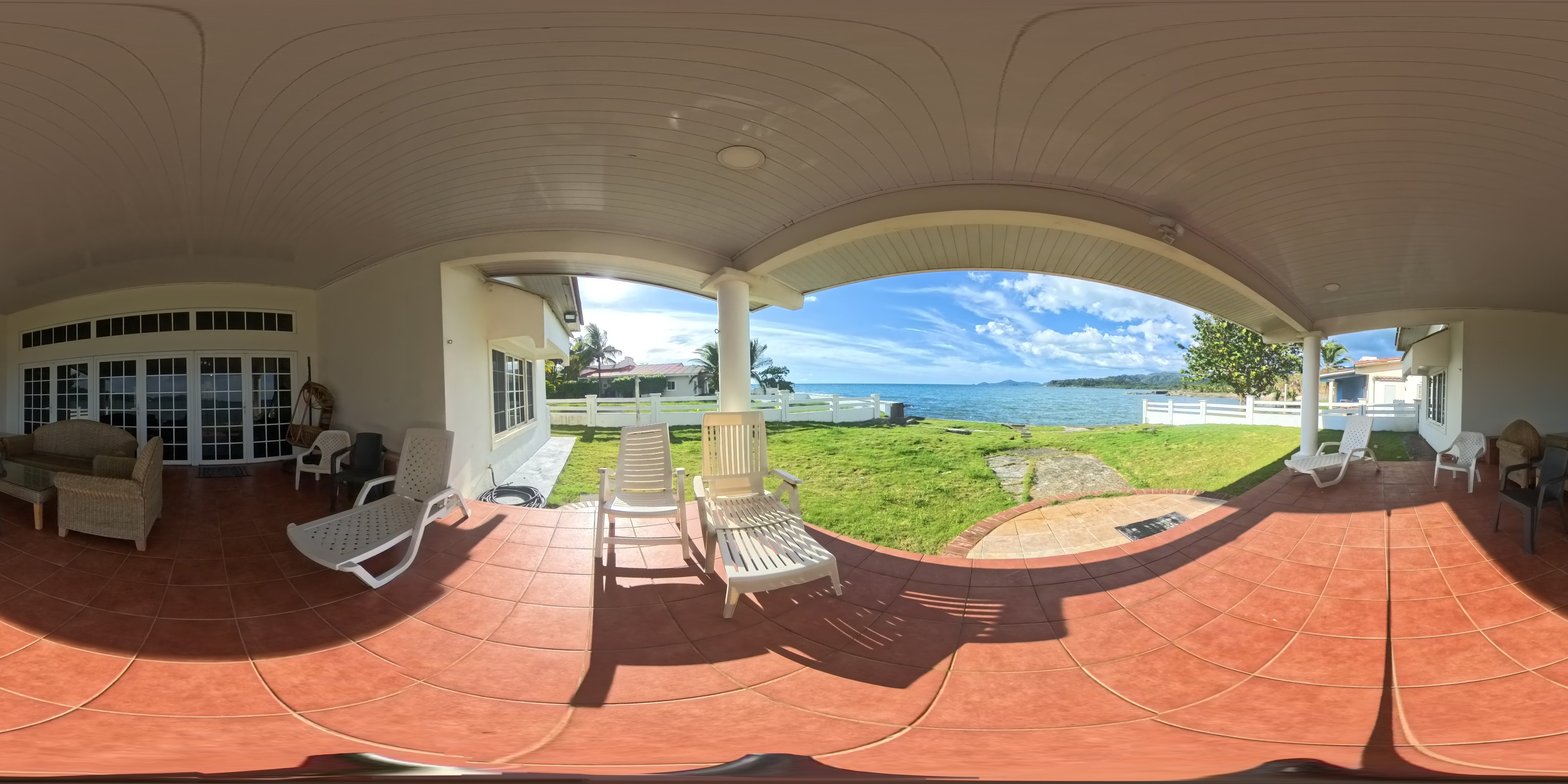 Ocean view patio